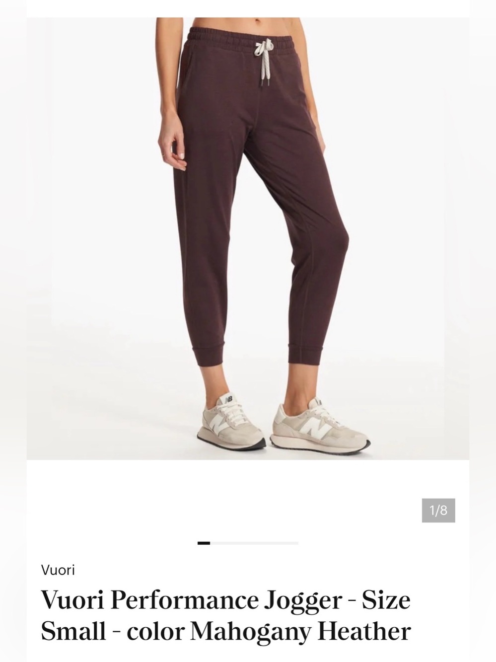 Vuori Mahogany Heather Performance Joggers